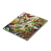 Hummingvogels door Ernst Haeckel Tegeltje (Zijkant)