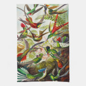 Hummingvogels door Ernst Haeckel Theedoek (Verticaal)