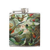 Hummingvogels door Ernst Haeckel, vogelbomen Heupfles (Voorkant)