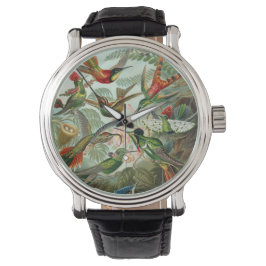 Hummingvogels door Ernst Haeckel,  vogelbomen Horloge
