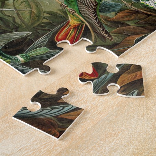 Hummingvogels door Ernst Haeckel,  vogelbomen Legpuzzel (Zijkant)