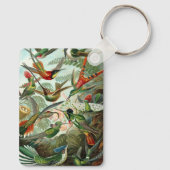 Hummingvogels door Ernst Haeckel,  vogelbomen Sleutelhanger (Achterkant)
