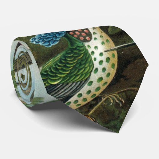 Hummingvogels door Ernst Haeckel,  vogelbomen Stropdas (Opgerold)