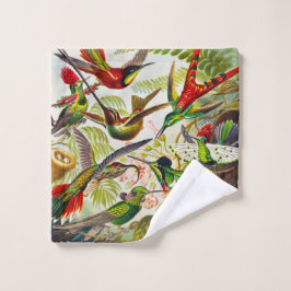  Hummingvogels door Ernst Haeckel Washandje