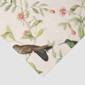 Hummingvogels en bladeren op de Ivoorkust Tissuepapier (Detail)