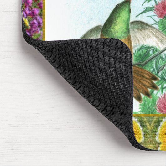 Hummingvogels en bloemen #1 muismat (Hoek)