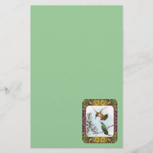 Hummingvogels en bloemen #2 briefpapier