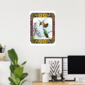 Hummingvogels en bloemen #2 poster (Thuiskantoor)