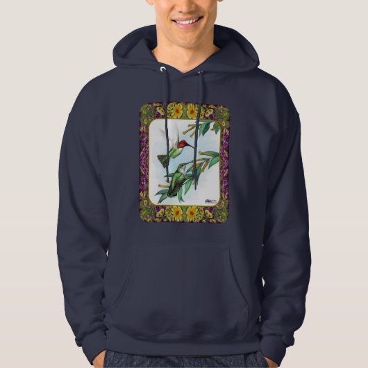 Hummingvogels en bloemen #4 hoodie (Voorkant)