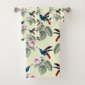 Hummingvogels en bloemen bad handdoek (Insitu)