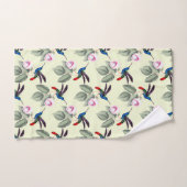Hummingvogels en bloemen bad handdoek (Handdoek)