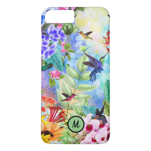 Hummingvogels en bloemen Case-Mate iPhone case (Achterkant)