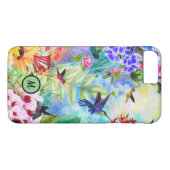 Hummingvogels en bloemen Case-Mate iPhone case (Achterkant (Horizontaal))