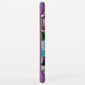 Hummingvogels en bloemen Paars Case-Mate iPhone Case (Achterkant/rechts)