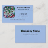 Hummingvogels en bloemen visitekaartje (Voorkant / Achterkant)