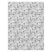 Hummingvogels en hibiscus bloemen b&w tafelkleed (Voorkant)