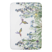 Hummingvogels en Iris Floral Flowers Garden Bath M Badmat (Voorkant Verticaal)