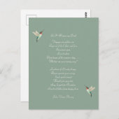 Hummingvogels en John Vance Cheney Quote Briefkaart (Voorkant / Achterkant)