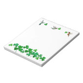 Hummingvogels en klaver notitieblok (Linkerzijde)