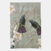 Hummingvogels en Lilies Theedoek (Verticaal)