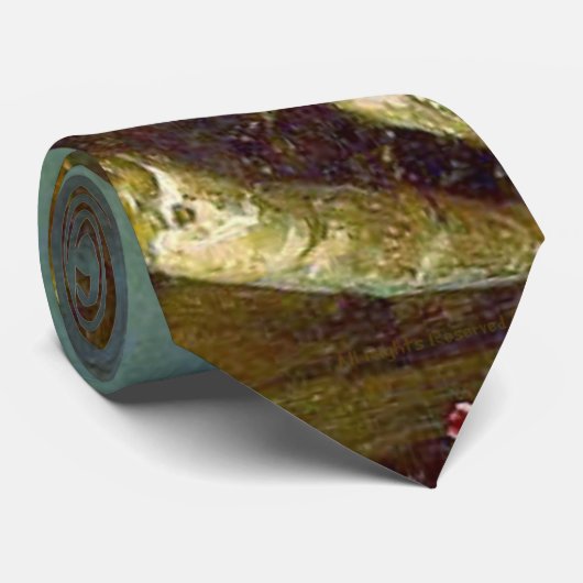 Hummingvogels en Orchid 1871 Stropdas (Opgerold)