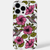 Hummingvogels en roze hibiscus bloemen Case-Mate iPhone case (Achterkant)