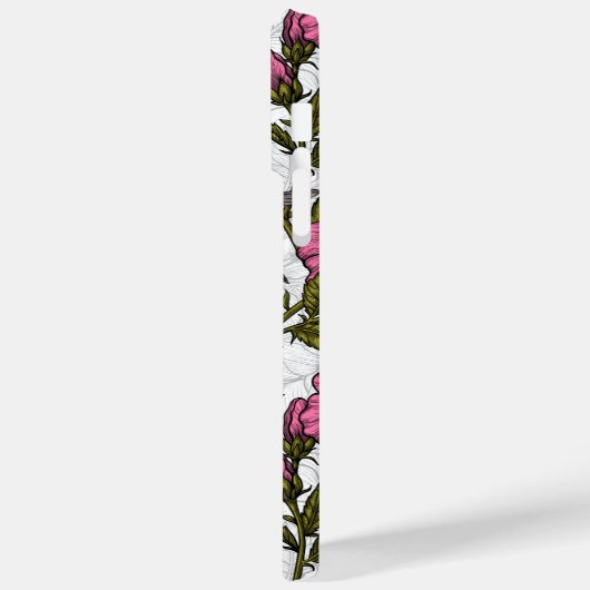 Hummingvogels en roze hibiscus bloemen Case-Mate iPhone case (Achterkant / Links)