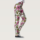 Hummingvogels en roze hibiscus bloemen leggings (Rechts)