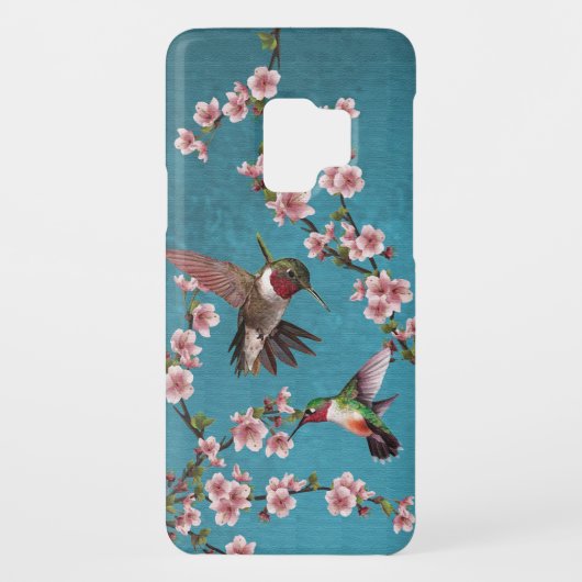  Hummingvogels en roze torenbloesems Case-Mate Samsung Galaxy Hoesje (Achterkant)