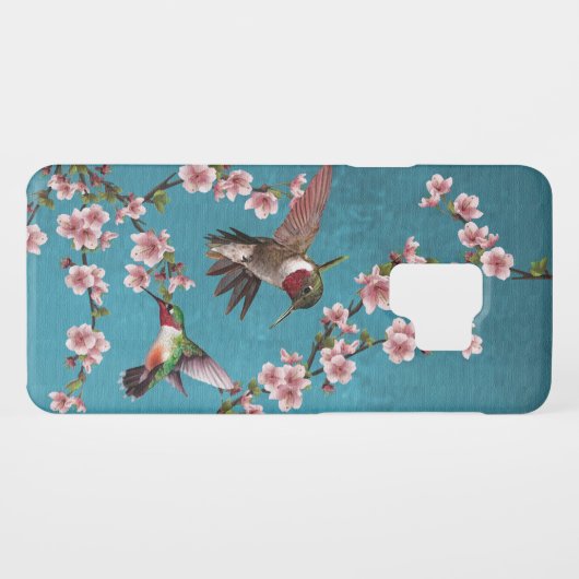  Hummingvogels en roze torenbloesems Case-Mate Samsung Galaxy Hoesje (Achterkant (horizontaal))