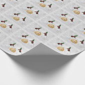 Hummingvogels en siervoorwerpen cadeaupapier (Hoek)