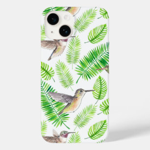Hummingvogels en tropische bladeren Case-Mate iPhone 14 hoesje