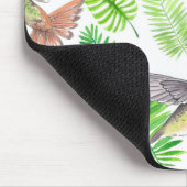 Hummingvogels en tropische bladeren muismat (Hoek)