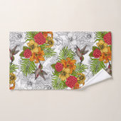 Hummingvogels en tropische bouquet bad handdoek (Handdoek)
