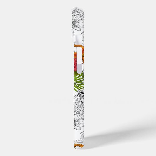 Hummingvogels en tropische bouquet Case-Mate iPhone case (Achterkant / Links)