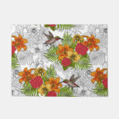 Hummingvogels en tropische bouquet deurmat (Voorkant)