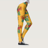 Hummingvogels en tropische bouquet, geel leggings (Rechts)
