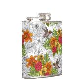 Hummingvogels en tropische bouquet heupfles (Rechts)