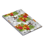 Hummingvogels en tropische bouquet notitieboek (Rechterzijde)