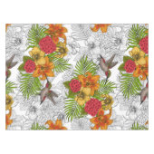 Hummingvogels en tropische bouquet tafelkleed (Voorkant (Horizontaal))