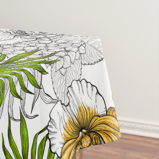 Hummingvogels en tropische bouquet tafelkleed (Voorbeeld)