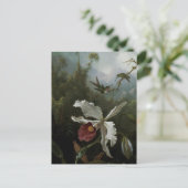 Hummingvogels en White Orchid van Martin J. Heade Briefkaart (Staand voorkant)