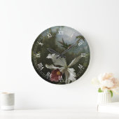 Hummingvogels en White Orchid van Martin J. Heade Grote Klok (Huis)