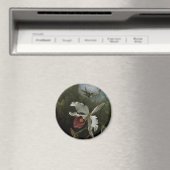 Hummingvogels en White Orchid van Martin J. Heade Magneet (Insitu (Vaatwasser))