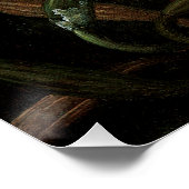 Hummingvogels en White Orchid van Martin J. Heade Perfect Poster (Hoek)