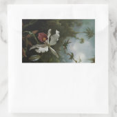 Hummingvogels en White Orchid van Martin J. Heade Rechthoekige Sticker (Tas)