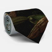 Hummingvogels en White Orchid van Martin J. Heade Stropdas (Opgerold)