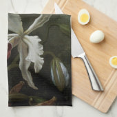 Hummingvogels en White Orchid van Martin J. Heade Theedoek (Quarter Fold)