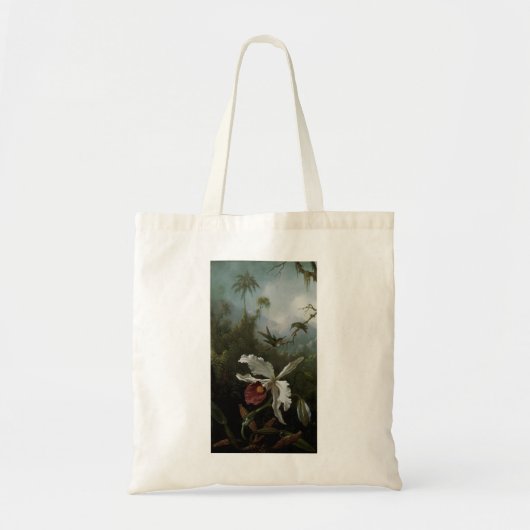 Hummingvogels en White Orchid van Martin J. Heade Tote Bag (Voorkant)