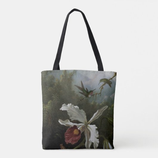 Hummingvogels en White Orchid van Martin J. Heade Tote Bag (Achterkant)
